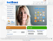 Tablet Screenshot of halonet-voip.com